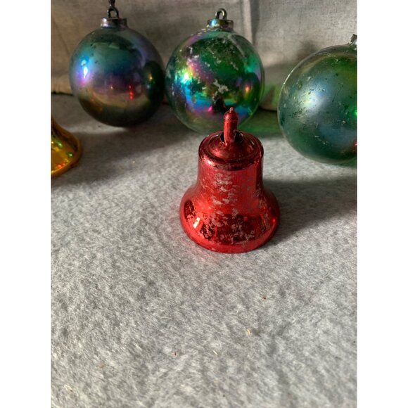 Bradford Vintage Unbreakable Christmas Ornaments Balls and Bells Set - Picture 9 of 10